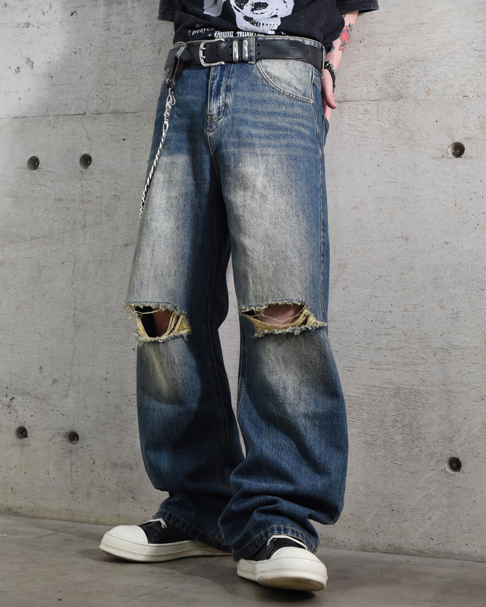 Vintage Damage Denim Pants – PROPCELL