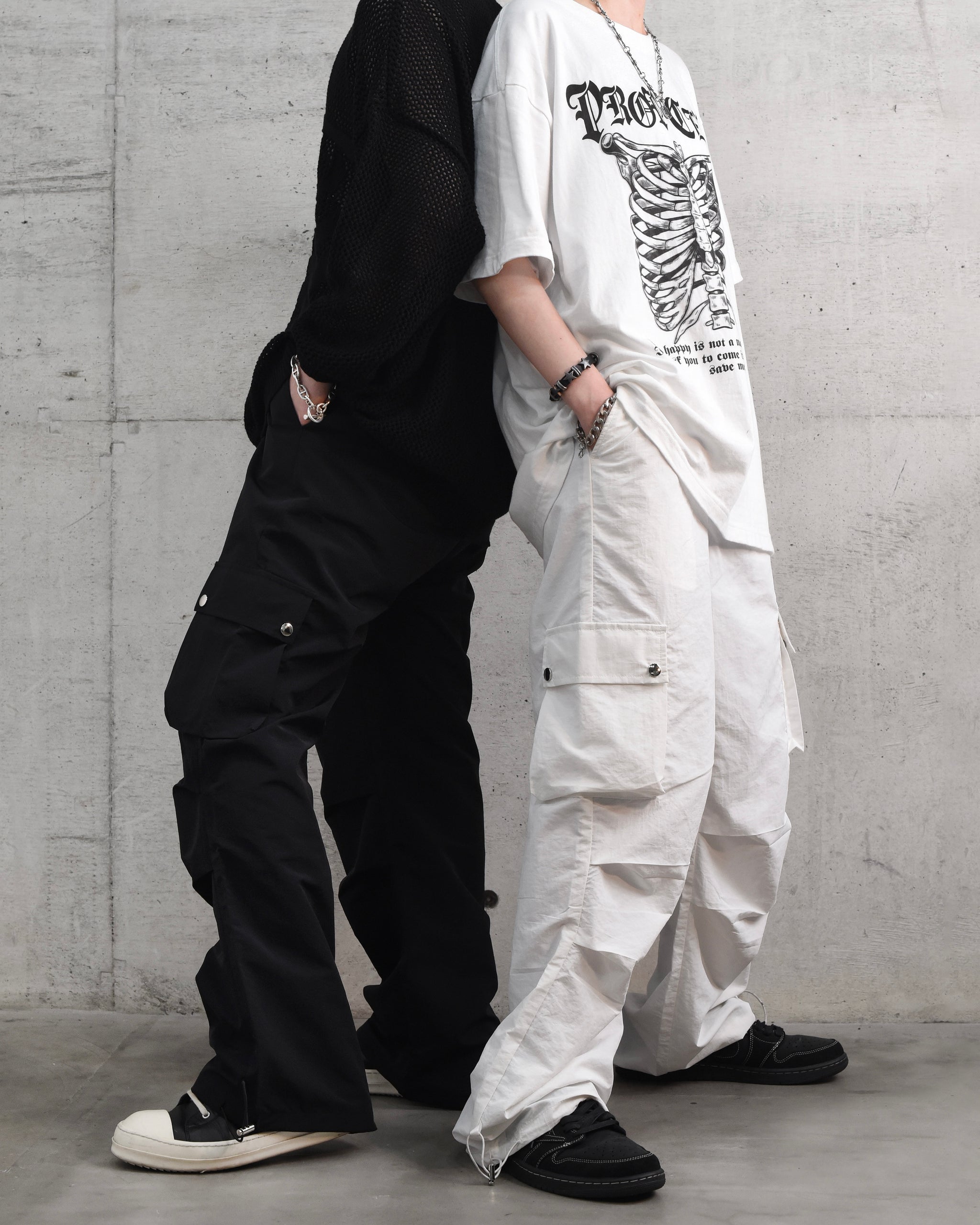 Snap Cargo Pants ホワイト – PROPCELL
