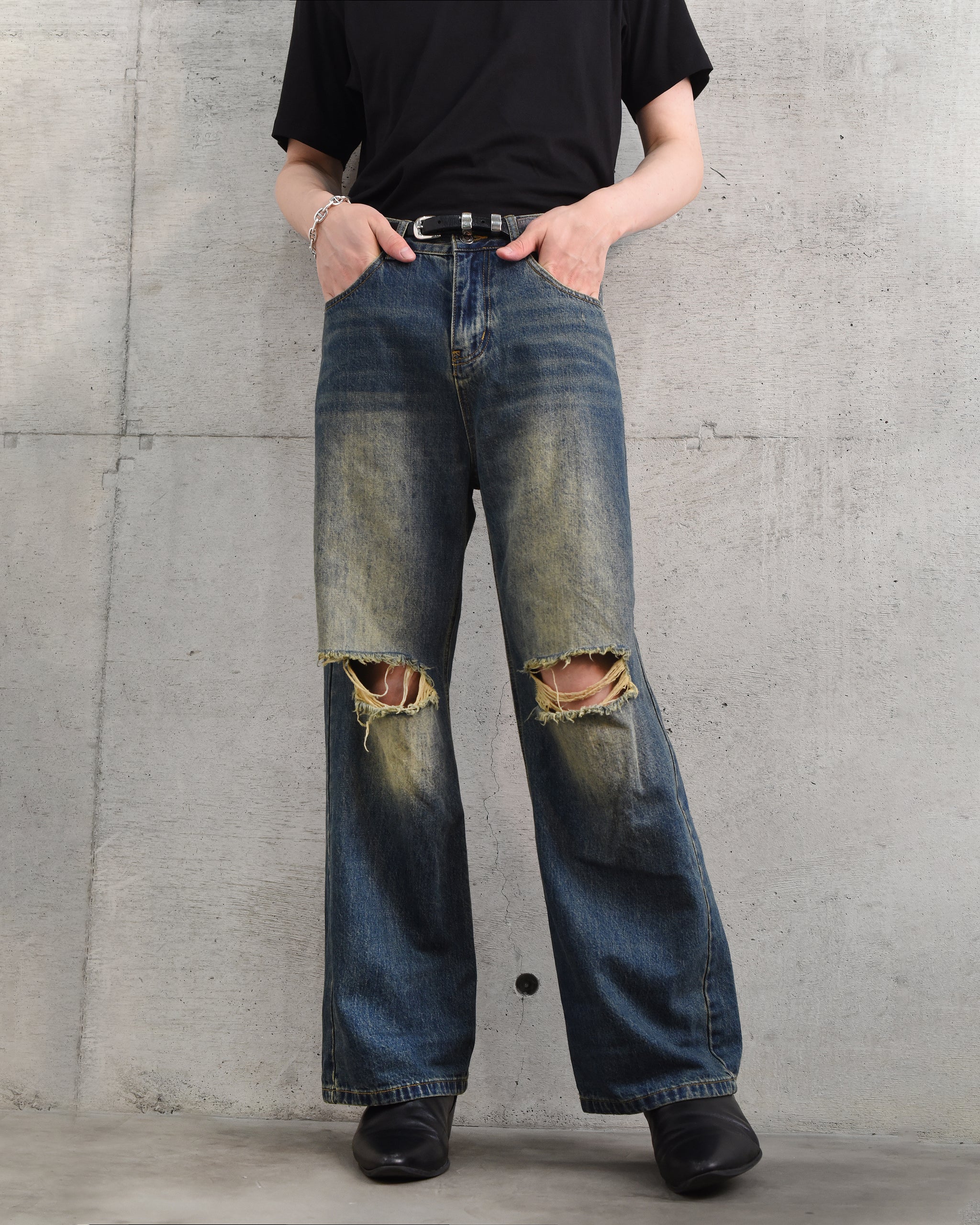 Vintage Damage Denim Pants – PROPCELL