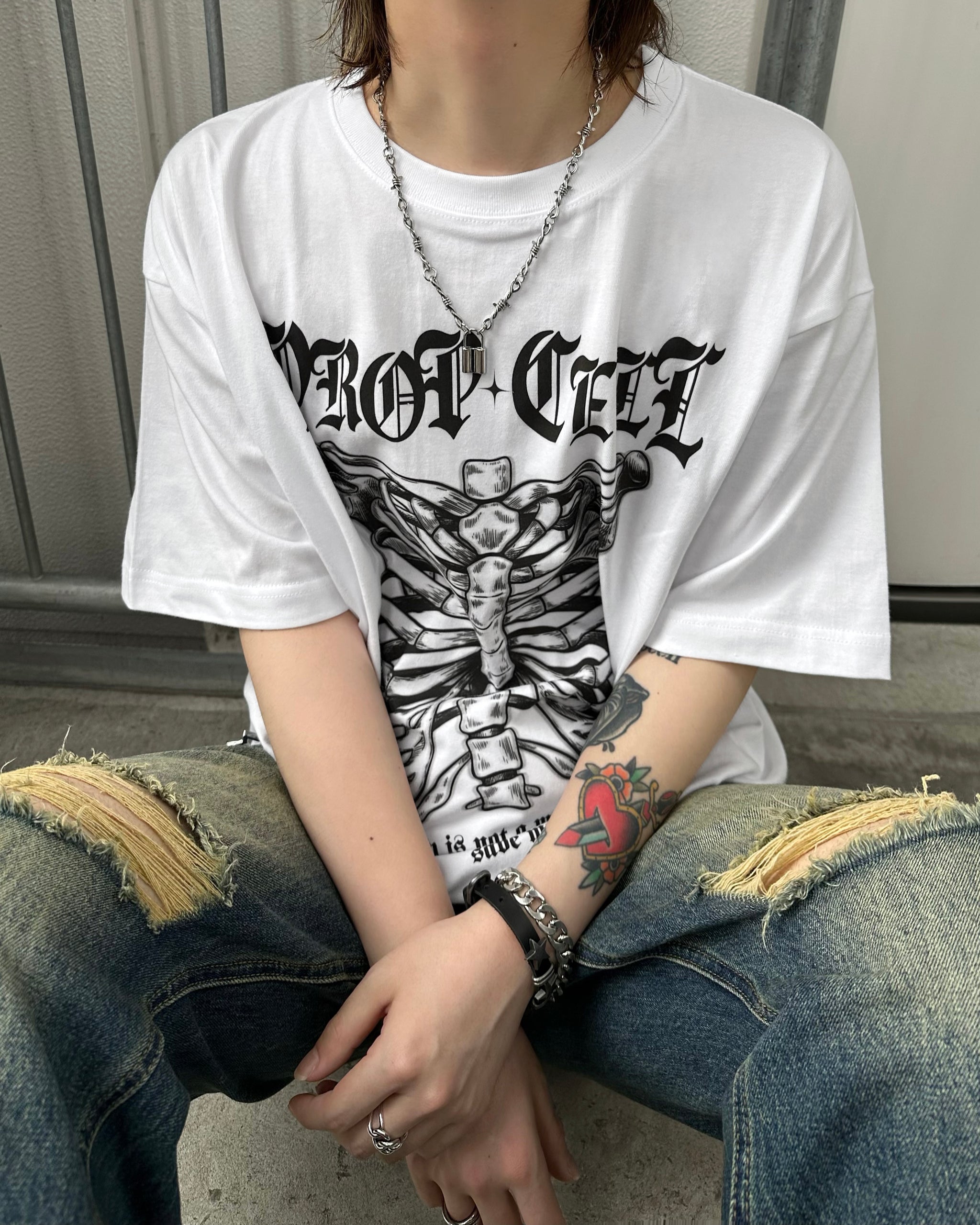 Skeleton Tee ホワイト – PROPCELL