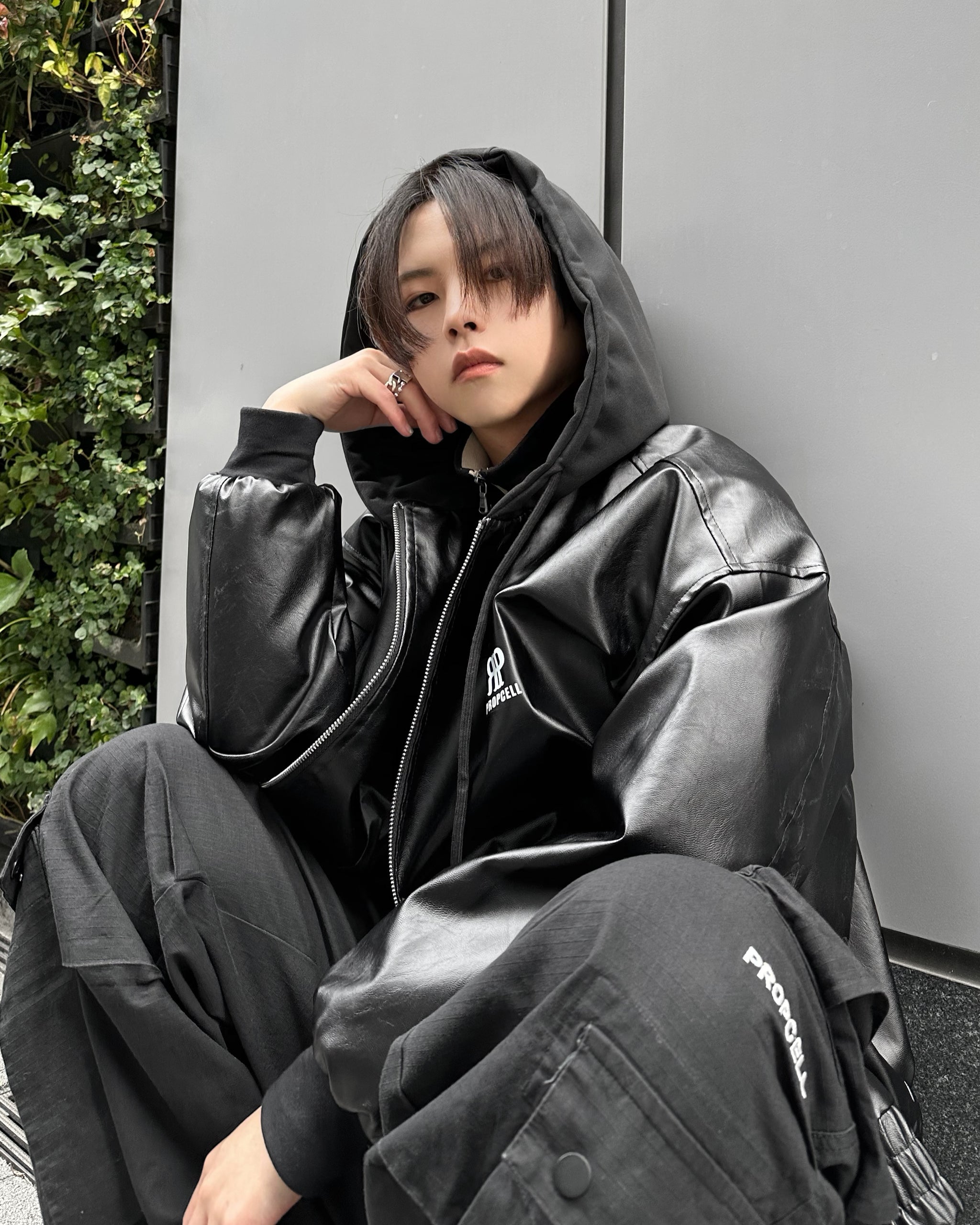 Leather Hooded Jacket – PROPCELL