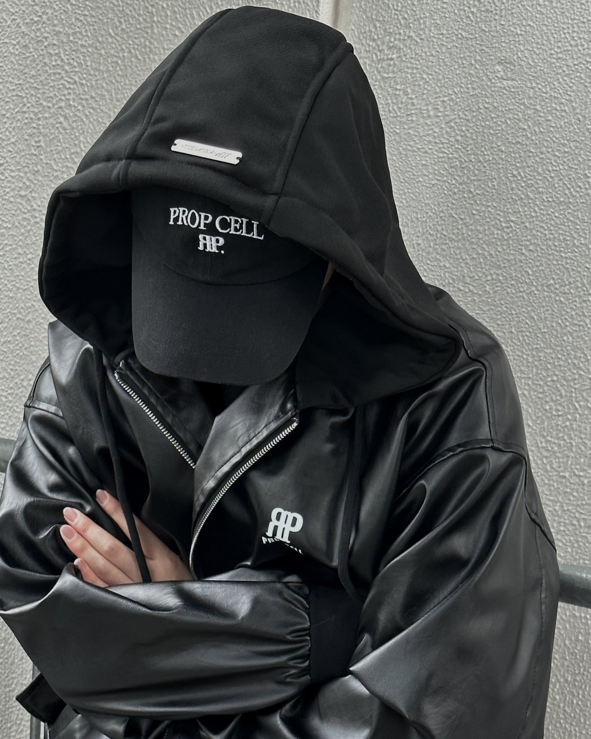 ジャケット Leather Hooded Jacket FullSizeRender_b97b6b1c-3d7f-