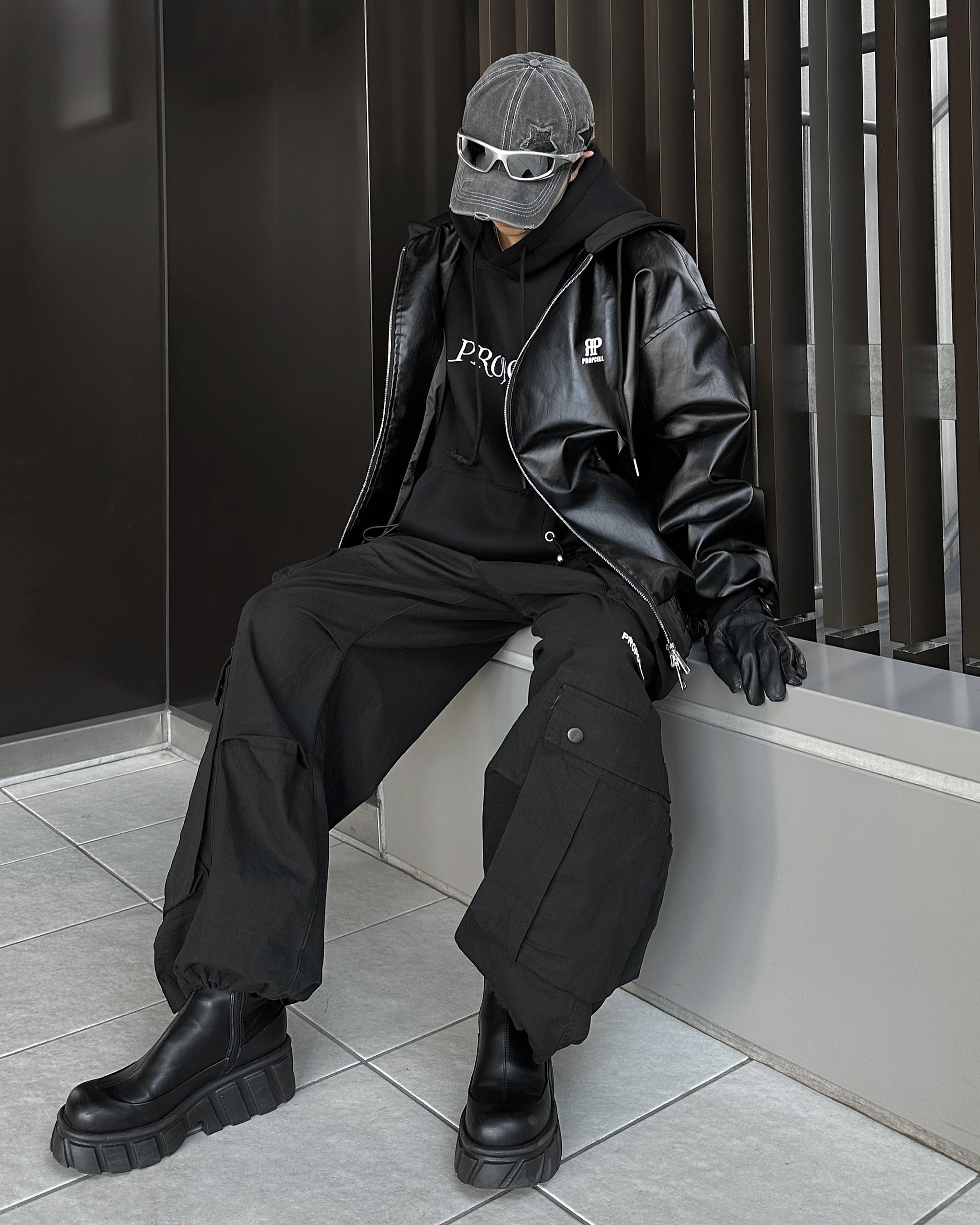 Leather Hooded Jacket – PROPCELL